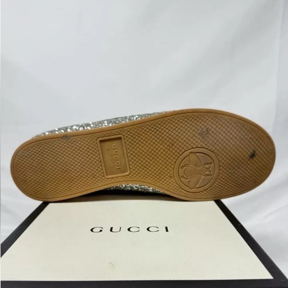 Gucci Falacer Glitter Sneakers Tennis Shoes Size 10.5 - Picture 11 of 13